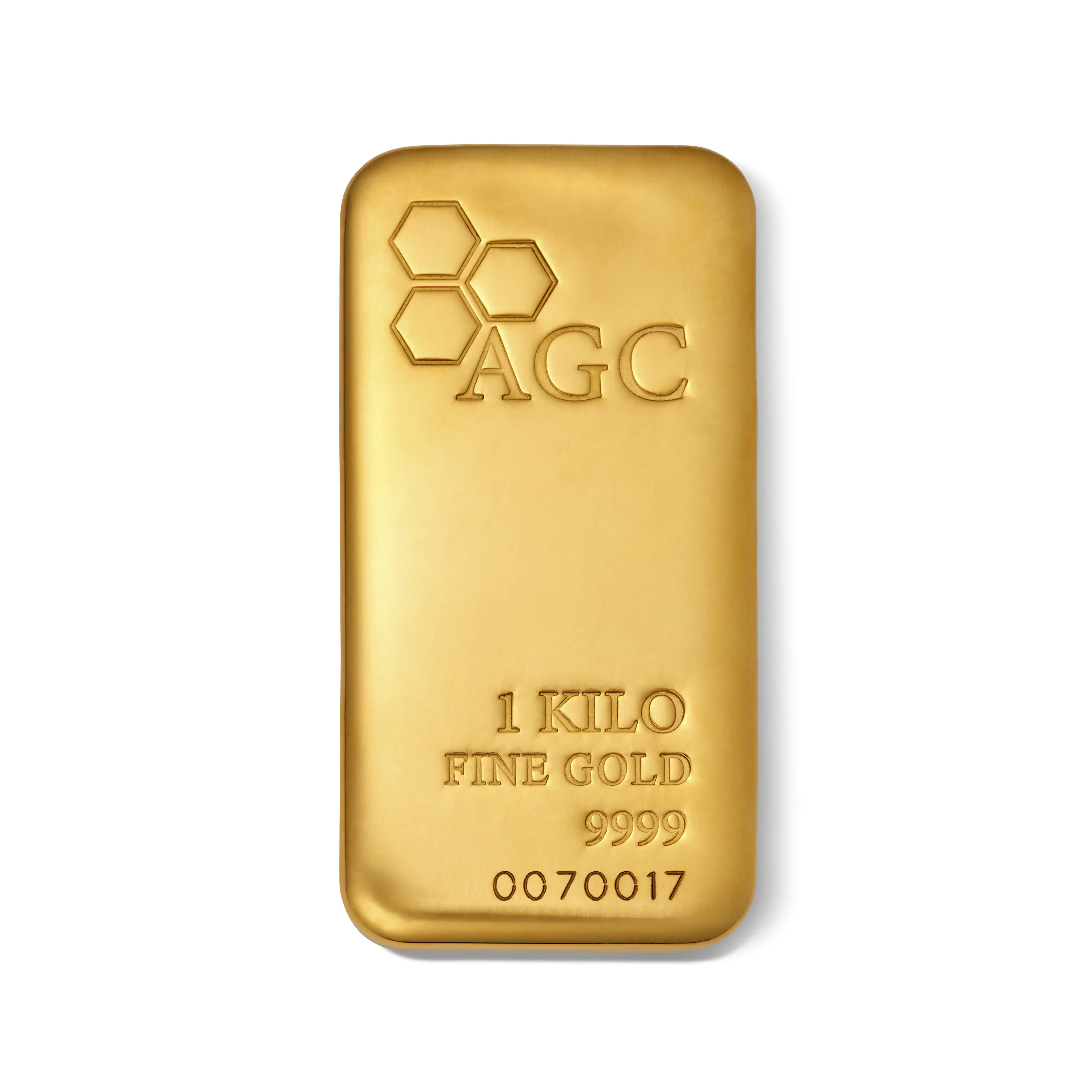 AGC 1 KG 9999 Cast Gold Bullion Bar