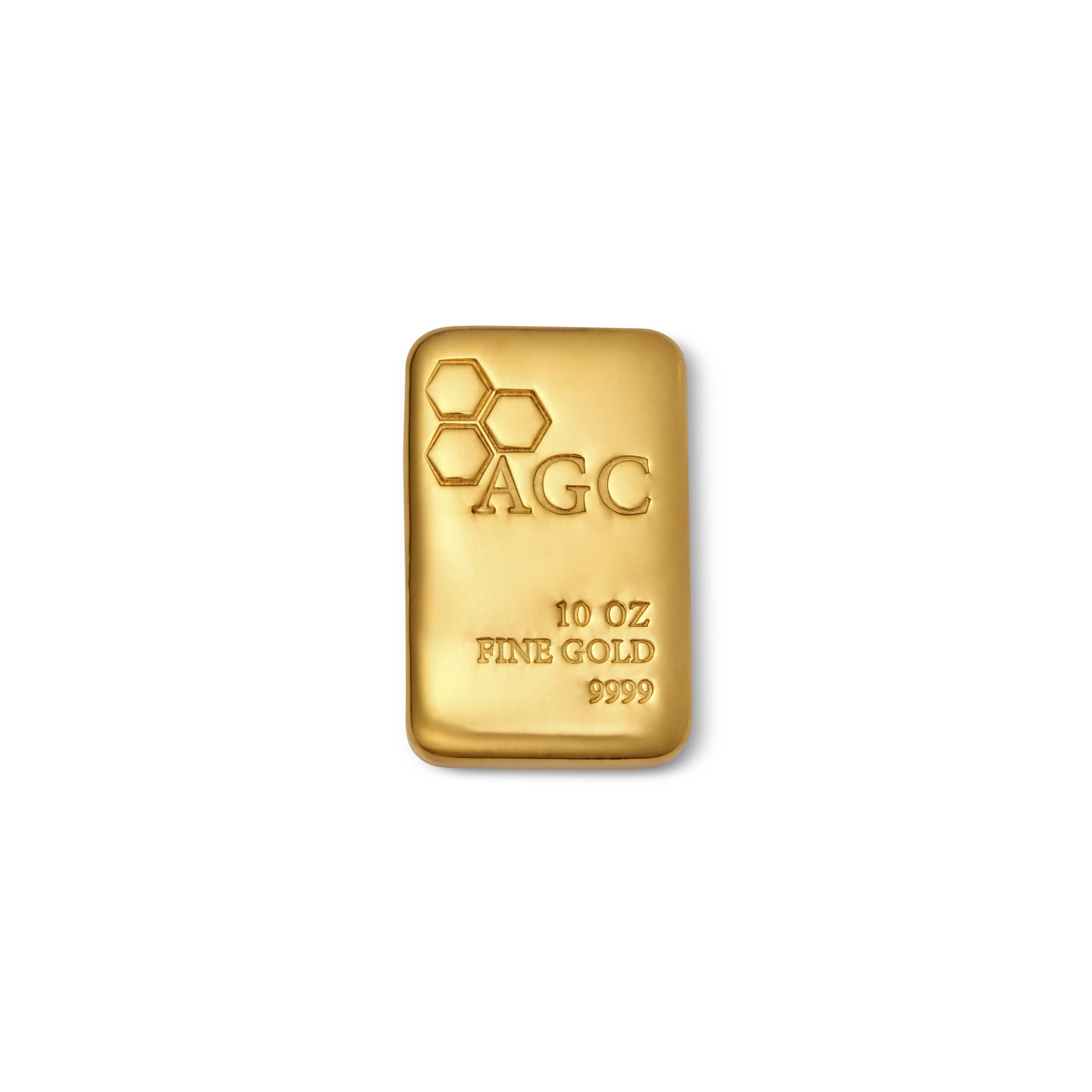 AGC 10oz 9999 Cast Gold Bullion Bar