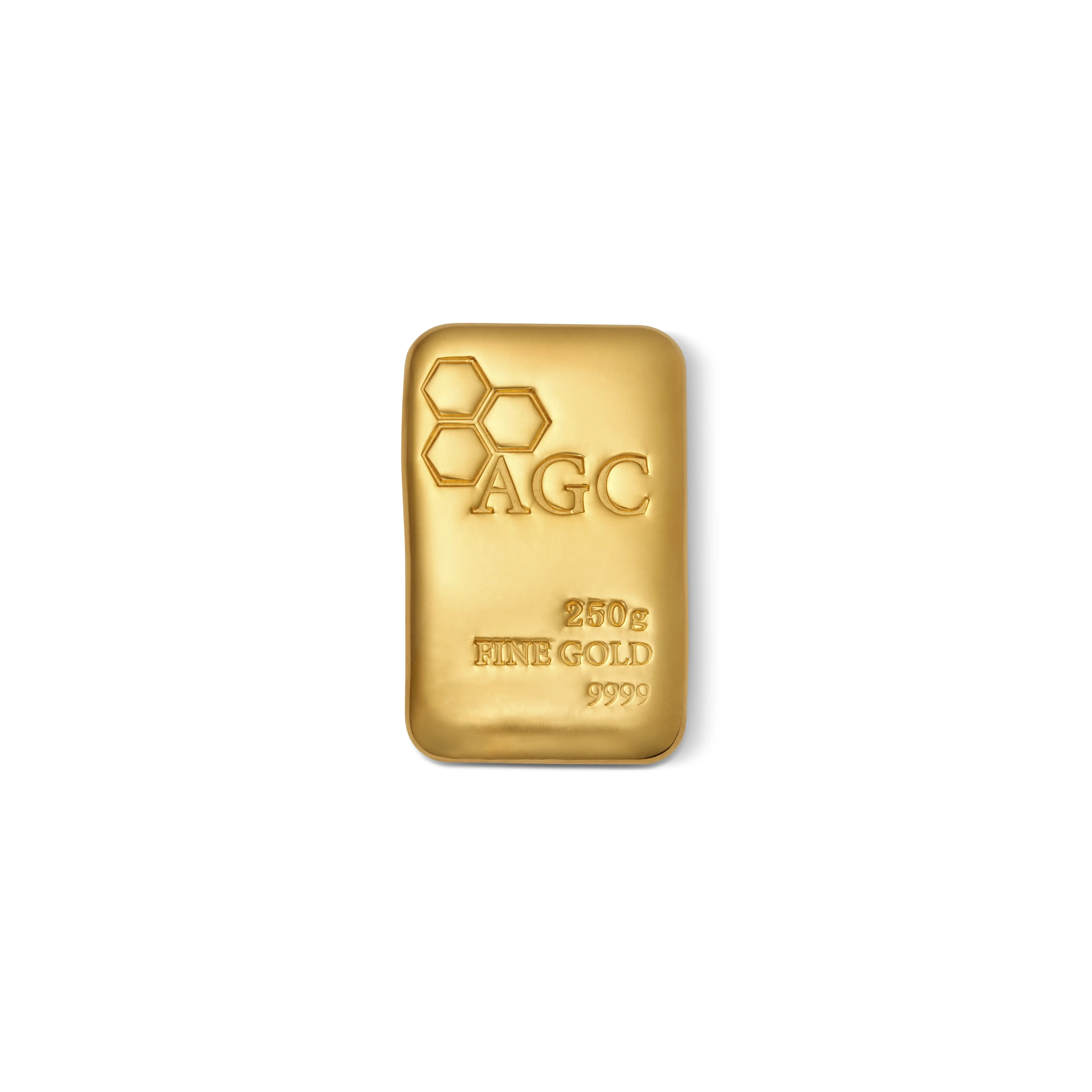 AGC 250g 9999 Cast Gold Bullion Bar